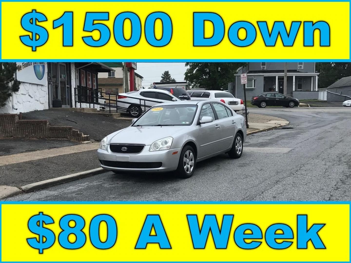 2008 Silver /Gray Kia Optima EX (KNAGE123685) with an 2.4L L4 DOHC 16V engine, 4-Speed Automatic Overdrive transmission, located at 577 Chester Pike, Prospect Park, PA, 19076, (610) 237-1015, 39.886154, -75.302338 - Photo#0